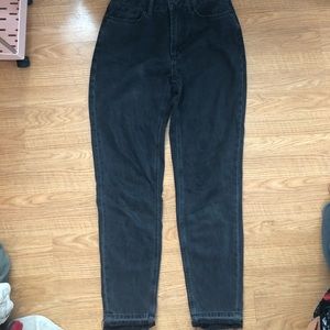 Urban outfitters bdg black mom jeans waist 27 inseam 29.5
